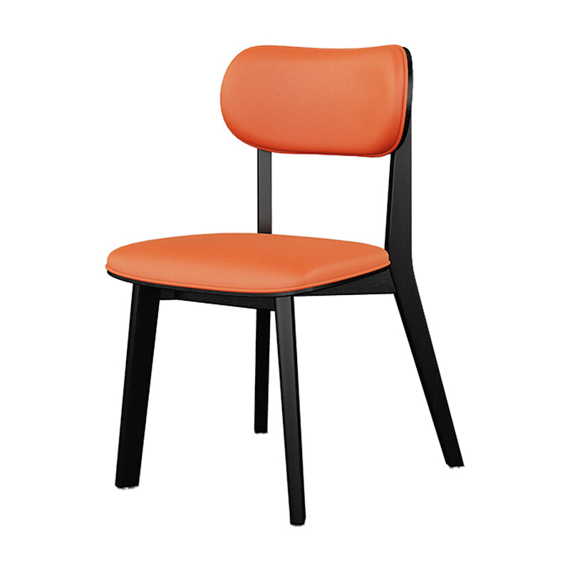 Modern Simple Side Chair Wooden Base Side Dining Chair for Home Use