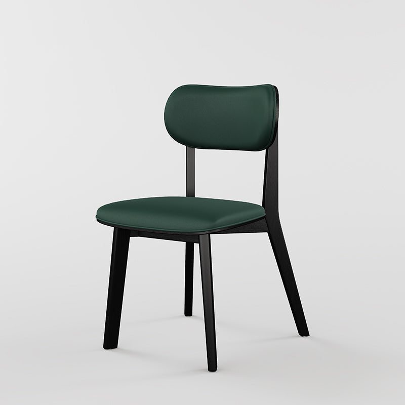 Modern Simple Side Chair Wooden Base Side Dining Chair for Home Use