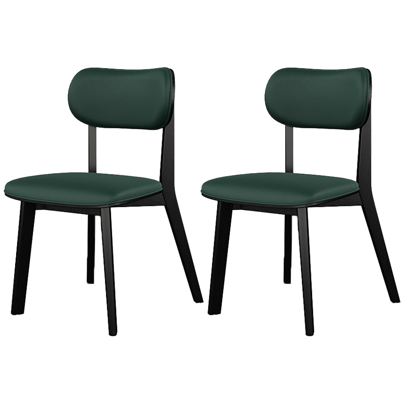 Modern Simple Side Chair Wooden Base Side Dining Chair for Home Use