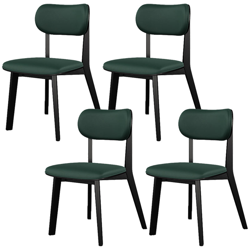 Modern Simple Side Chair Wooden Base Side Dining Chair for Home Use