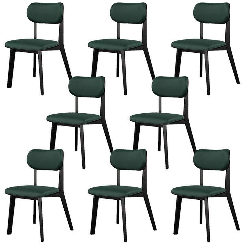 Modern Simple Side Chair Wooden Base Side Dining Chair for Home Use