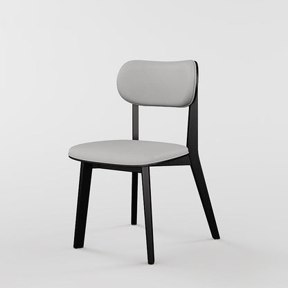 Modern Simple Side Chair Wooden Base Side Dining Chair for Home Use