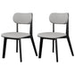 Modern Simple Side Chair Wooden Base Side Dining Chair for Home Use