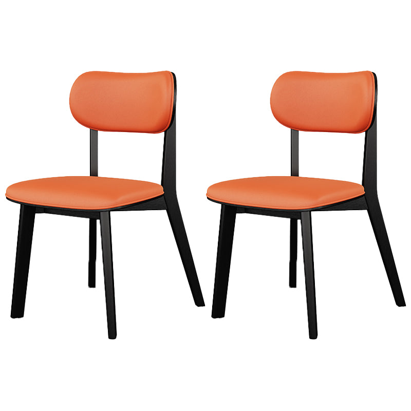 Modern Simple Side Chair Wooden Base Side Dining Chair for Home Use