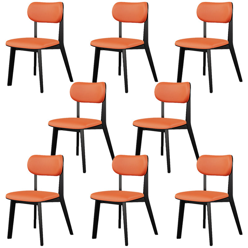 Modern Simple Side Chair Wooden Base Side Dining Chair for Home Use