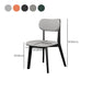Modern Simple Side Chair Wooden Base Side Dining Chair for Home Use