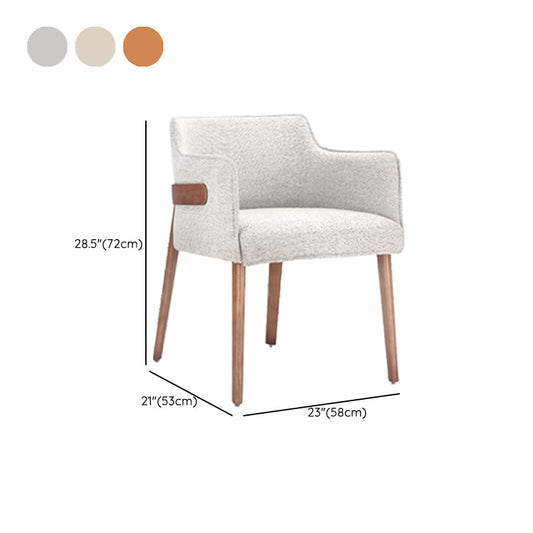 Modern Simple Arm Chair Wooden Base Dining Arm Chair for Living Room Clearhalo 'Dining Chairs' 'Dining Tables & Seating' 'dining_chair' 'furn' 'furn_dining_chair' 'Furniture' 'Kitchen & Dining Furniture' 7014753