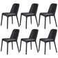 Faux Leather Kitchen Dining Chairs Parsons Chairs with Metal Base