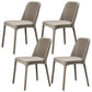 Faux Leather Kitchen Dining Chairs Parsons Chairs with Metal Base