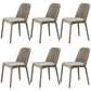 Faux Leather Kitchen Dining Chairs Parsons Chairs with Metal Base
