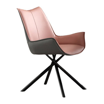 Chaise de bras de style industriel chaise du bras à manger rembourré pour le salon