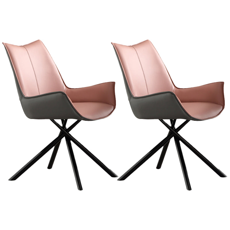 Chaise de bras de style industriel chaise du bras à manger rembourré pour le salon