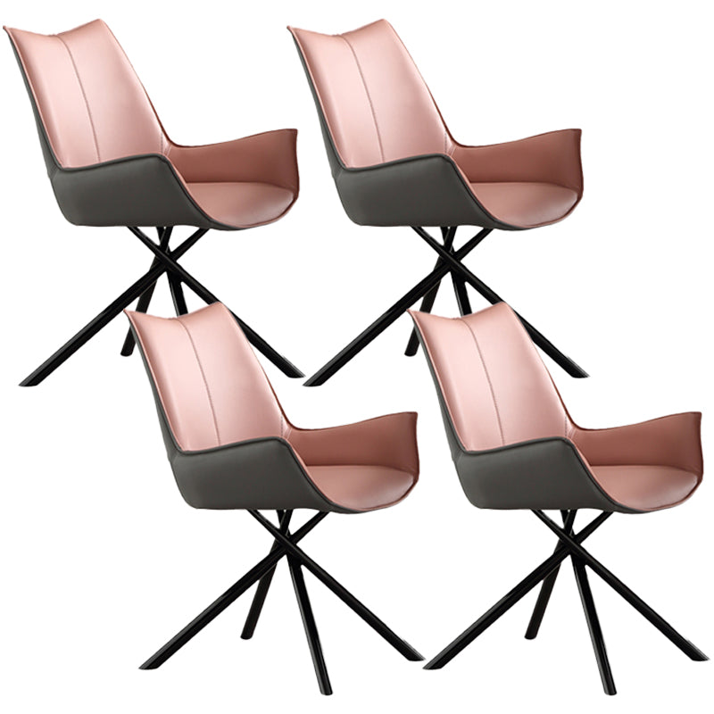 Chaise de bras de style industriel chaise du bras à manger rembourré pour le salon