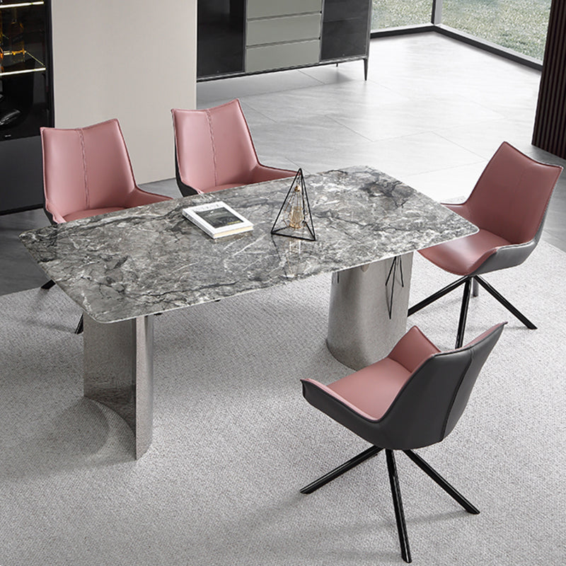 Chaise de bras de style industriel chaise du bras à manger rembourré pour le salon