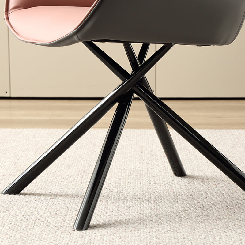 Chaise de bras de style industriel chaise du bras à manger rembourré pour le salon