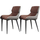 Modern Simple Side Chair Leather Side Dining Chair for Living Room Brown 2 Piece Set Clearhalo 'Dining Chairs' 'Dining Tables & Seating' 'dining_chair' 'furn' 'furn_dining_chair' 'Furniture' 'Kitchen & Dining Furniture' 7014849