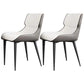 Modern Simple Side Chair Leather Side Dining Chair for Living Room Off-White 2 Piece Set Clearhalo 'Dining Chairs' 'Dining Tables & Seating' 'dining_chair' 'furn' 'furn_dining_chair' 'Furniture' 'Kitchen & Dining Furniture' 7014864