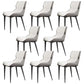 Modern Simple Side Chair Leather Side Dining Chair for Living Room Off-White 8 Piece Set Clearhalo 'Dining Chairs' 'Dining Tables & Seating' 'dining_chair' 'furn' 'furn_dining_chair' 'Furniture' 'Kitchen & Dining Furniture' 7014867
