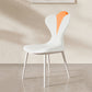 Chaise latéral simple moderne en faux cuir chaise de salle à manger sans bras avec base en métal