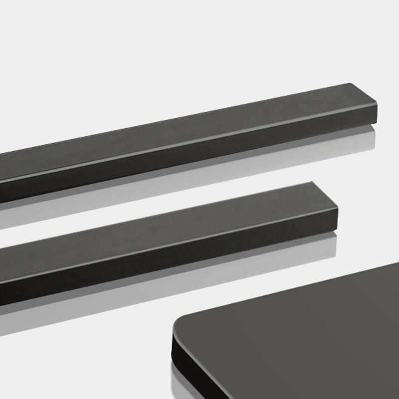 Chaise latéral simple moderne en faux cuir chaise de salle à manger sans bras avec base en métal