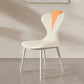 Chaise latéral simple moderne en faux cuir chaise de salle à manger sans bras avec base en métal