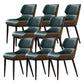 Modern Simple Side Chair Faux Leather Side Dining Chair with Metal Base for Home Use