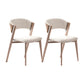 Modern Simple Side Chair Faux Leather Side Dining Chair for Bedroom 2 Piece Set Clearhalo 'Dining Chairs' 'Dining Tables & Seating' 'dining_chair' 'furn' 'furn_dining_chair' 'Furniture' 'Kitchen & Dining Furniture' 7015015