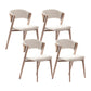 Modern Simple Side Chair Faux Leather Side Dining Chair for Bedroom 4 Piece Set Clearhalo 'Dining Chairs' 'Dining Tables & Seating' 'dining_chair' 'furn' 'furn_dining_chair' 'Furniture' 'Kitchen & Dining Furniture' 7015017