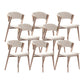 Modern Simple Side Chair Faux Leather Side Dining Chair for Bedroom 8 Piece Set Clearhalo 'Dining Chairs' 'Dining Tables & Seating' 'dining_chair' 'furn' 'furn_dining_chair' 'Furniture' 'Kitchen & Dining Furniture' 7015021