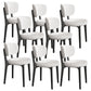 Modern Simple Side Chair Upholstered Kitchen Dining Chairs with Wooden Base