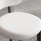Modern Simple Side Chair Upholstered Kitchen Dining Chairs with Wooden Base
