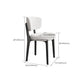 Modern Simple Side Chair Upholstered Kitchen Dining Chairs with Wooden Base