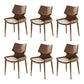 Modern Simple Side Chair Faux Leather Armless Dining Chair for Home Use