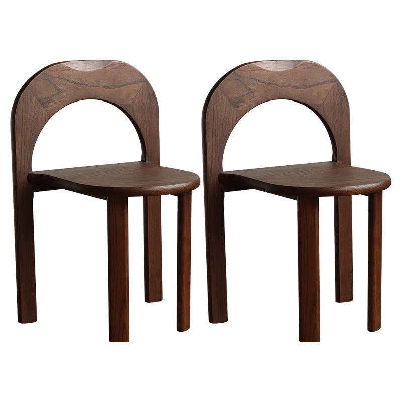Industrial Style Side Chair Solid Wood Dining Chair for Living Room Nut-Brown 2 Piece Set Clearhalo 'Dining Chairs' 'Dining Tables & Seating' 'dining_chair' 'furn' 'furn_dining_chair' 'Furniture' 'Kitchen & Dining Furniture' 7015227
