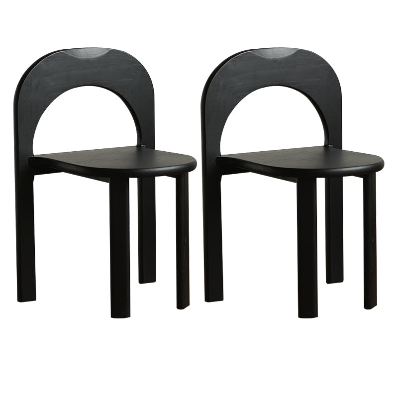 Industrial Style Side Chair Solid Wood Dining Chair for Living Room Black 2 Piece Set Clearhalo 'Dining Chairs' 'Dining Tables & Seating' 'dining_chair' 'furn' 'furn_dining_chair' 'Furniture' 'Kitchen & Dining Furniture' 7015233
