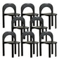 Industrial Style Side Chair Solid Wood Dining Chair for Living Room Black 8 Piece Set Clearhalo 'Dining Chairs' 'Dining Tables & Seating' 'dining_chair' 'furn' 'furn_dining_chair' 'Furniture' 'Kitchen & Dining Furniture' 7015236