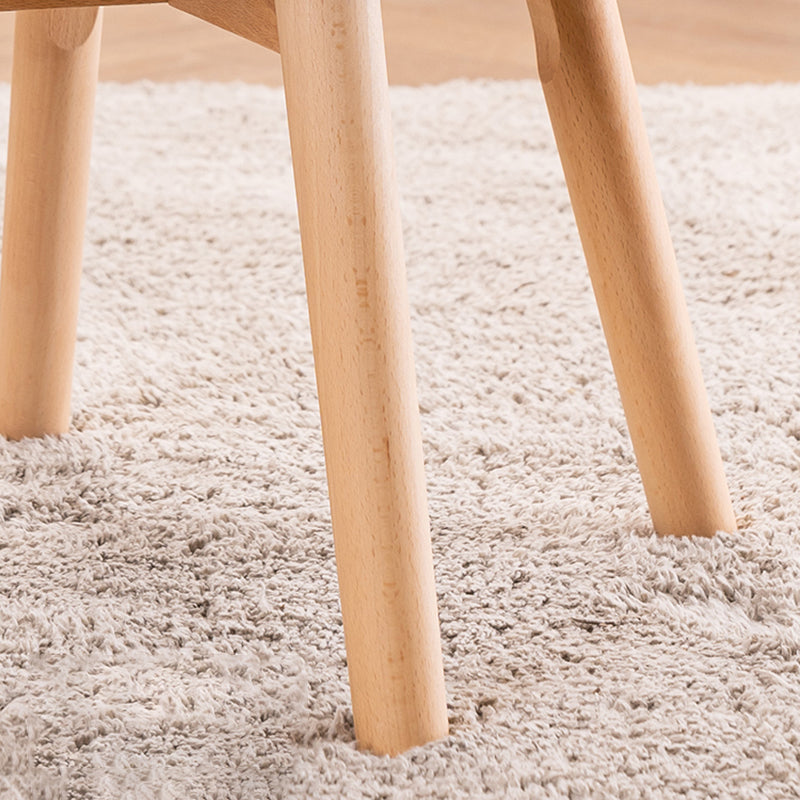 木製の脚のあるモダンなスタイルのアームチェア布張りダイニングチェア