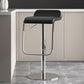Modern Faux Leather Barstool Adjustable Height Swivel Barstool