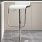 Modern Faux Leather Barstool Adjustable Height Swivel Barstool
