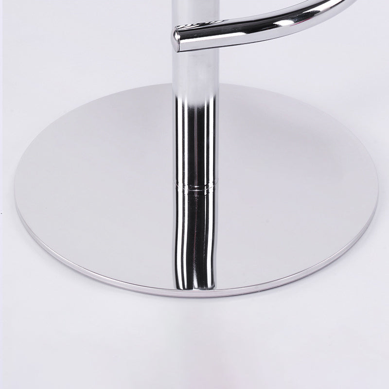 Modern Faux Leather Barstool Adjustable Height Swivel Barstool