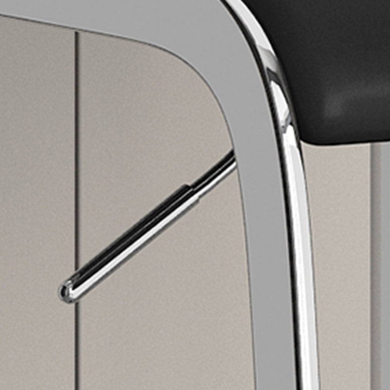 Modern Faux Leather Barstool Adjustable Height Swivel Barstool