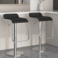 Modern Faux Leather Barstool Adjustable Height Swivel Barstool