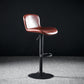 Faux Leather Barstools Adjustable Height Swivel Barstool with Footrest Red 1 Piece Clearhalo 'Bar Furniture' 'Bar Stools' 'bar_stools' 'furn' 'furn_bar_stools' 'Furniture' 'Kitchen & Dining Furniture' 7015371