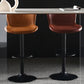 Faux Leather Barstools Adjustable Height Swivel Barstool with Footrest Clearhalo 'Bar Furniture' 'Bar Stools' 'bar_stools' 'furn' 'furn_bar_stools' 'Furniture' 'Kitchen & Dining Furniture' 7015383