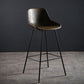 Faux Leather Dining Stools Bucket Armless Bar Stools with Metal Legs Dark Brown 1 Piece Clearhalo 'Bar Furniture' 'Bar Stools' 'bar_stools' 'furn' 'furn_bar_stools' 'Furniture' 'Kitchen & Dining Furniture' 7015412