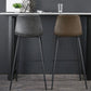 Faux Leather Dining Stools Low Back Bucket Bar Stools with Metal Legs Clearhalo 'Bar Furniture' 'Bar Stools' 'bar_stools' 'furn' 'furn_bar_stools' 'Furniture' 'Kitchen & Dining Furniture' 7015479