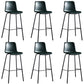 Faux Leather Dining Stools Low Back Bucket Bar Stools with Metal Legs Green 6 Piece Set Clearhalo 'Bar Furniture' 'Bar Stools' 'bar_stools' 'furn' 'furn_bar_stools' 'Furniture' 'Kitchen & Dining Furniture' 7015488
