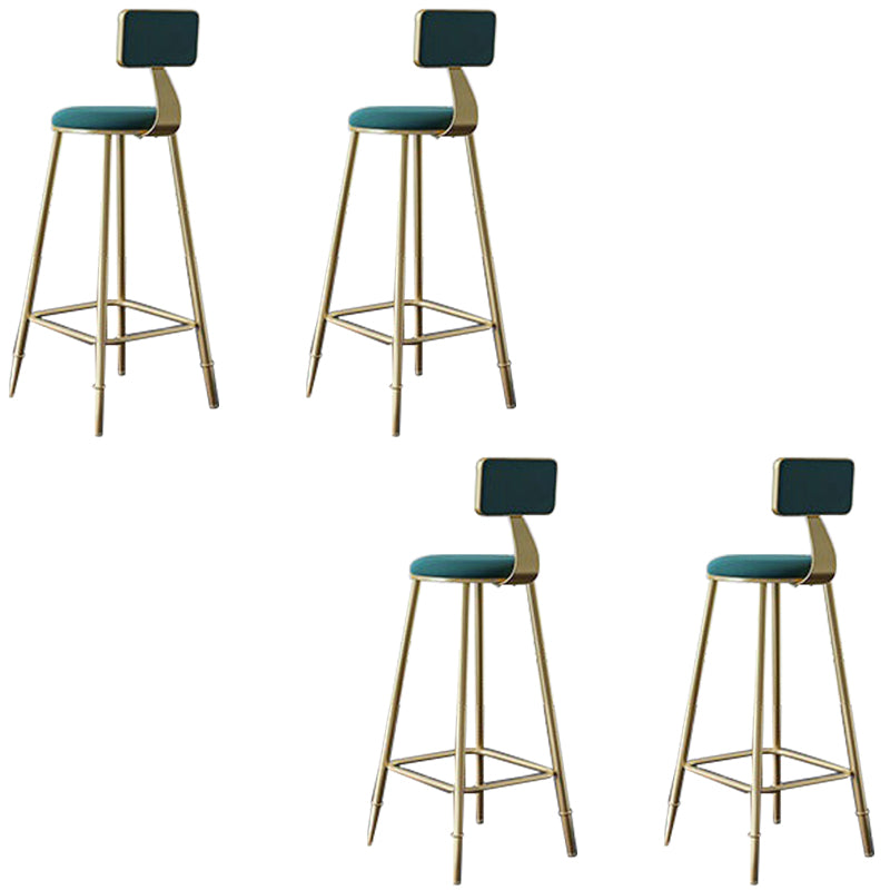 Tabourets de salle à manger rembourrés bas.