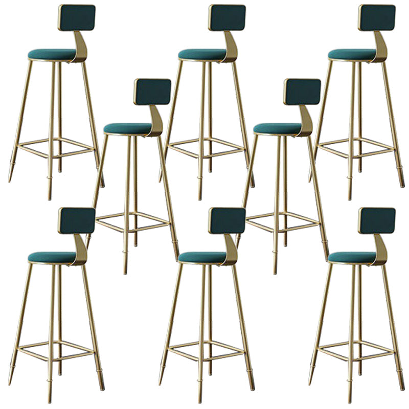 Tabourets de salle à manger rembourrés bas.