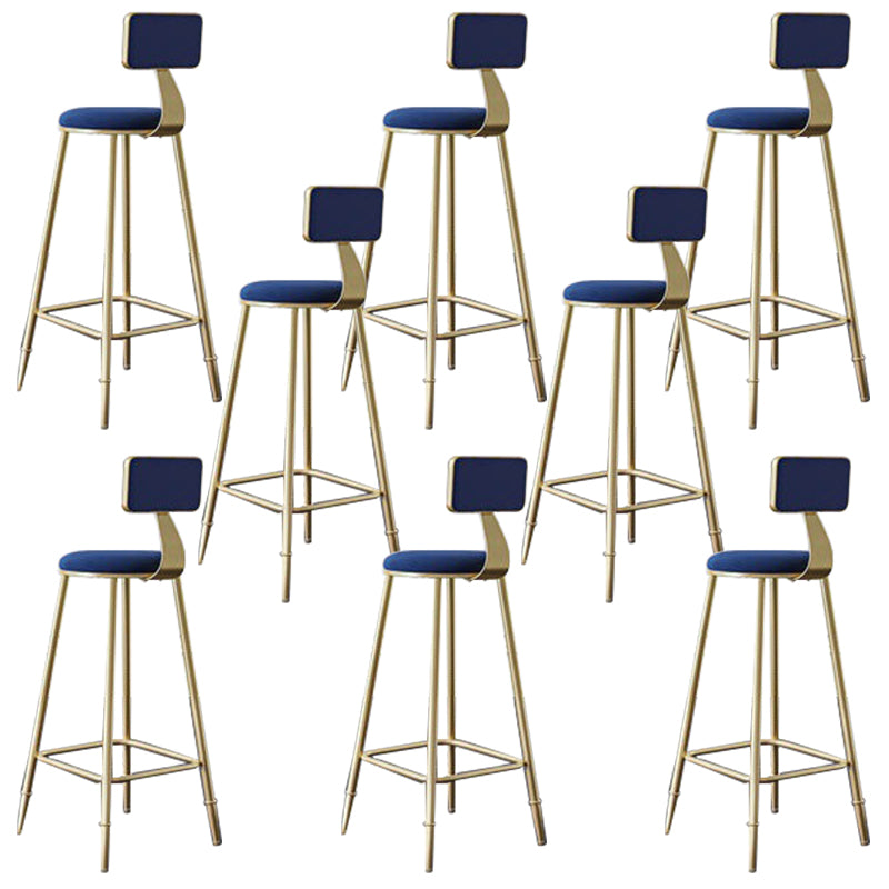 Tabourets de salle à manger rembourrés bas.